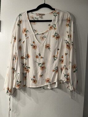 Forever 21 - Contemporary Floral Long sleeve Top